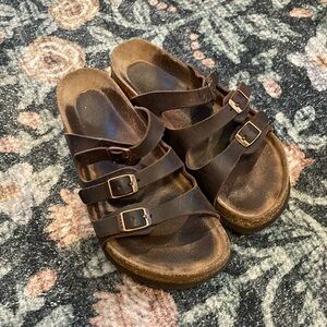 Birkenstock three strap sandals size 36